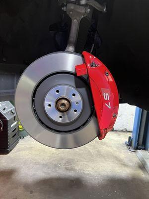 Audi S7 front pads and rotors