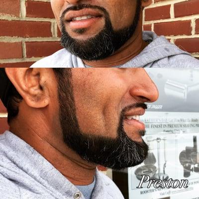 Shave and beard trim by preston