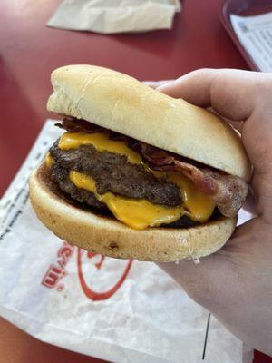 Double Cheddar Bacon Burger