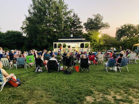 Bryn Mawr Gazebo -- Bryn Mawr Twilight Concerts, presented by Lower Merion Township, co-produced by Ardmore Music Hall