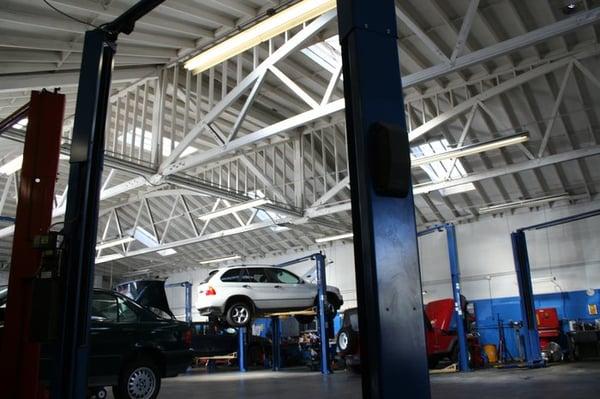 17 Service Bays with the latest equipment, ASE certified technicians for today's European cars.