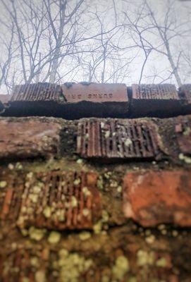 Bricks from an old house in the property