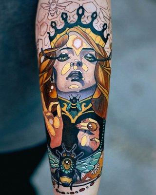 Forearm tattoo by Austin Evans