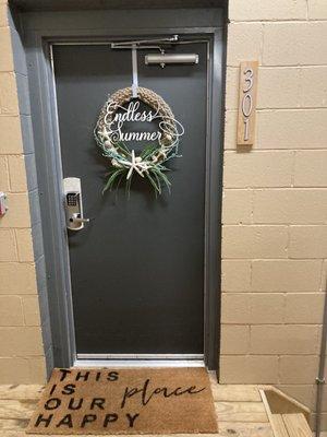 Door to unit