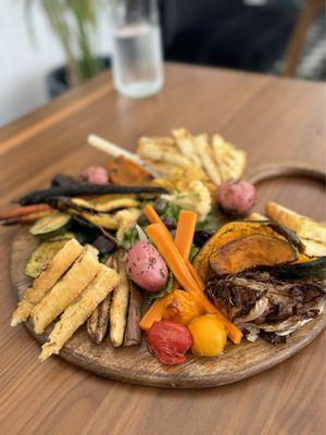 Roasted Veggie Salt Platter Lunch