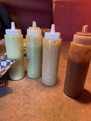 4 sauces