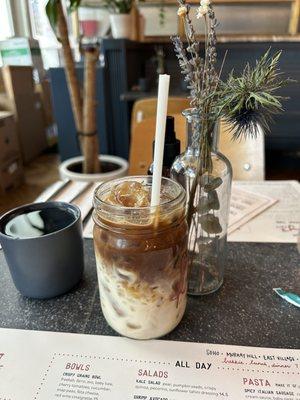 Amazing iced oat latte