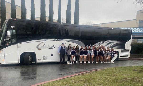 The Sanger high school cheerleading squad, Won first place in their competition. On Friday, January 5, 2024