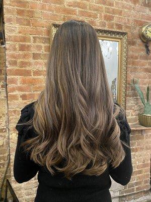 Ashy balayage