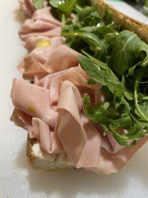 Mortadella hoagie with Burrata