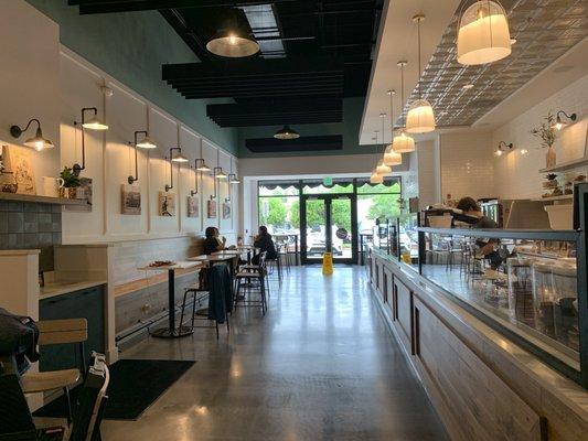 Dining area and front of the store