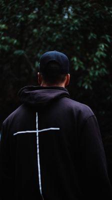 A close look at The Black Cross Hoodie