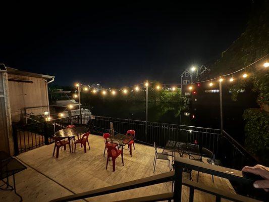 Riverfront patio