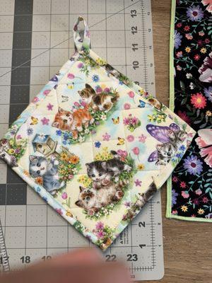 Cute kitten fabric