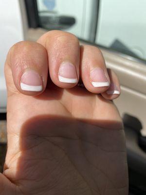 4 days post getting nails done.