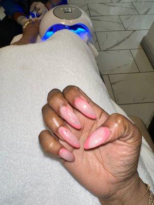 Gel Acrylic with pedi