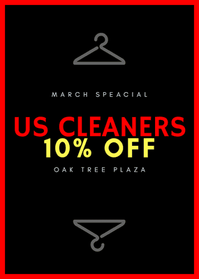 US CLEANERS MARCH SPECIAL