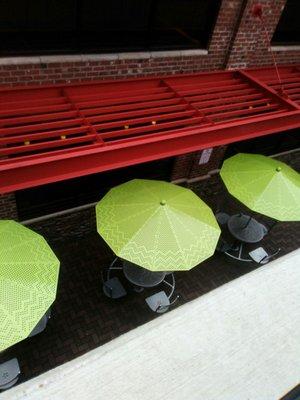 Nice outside seating