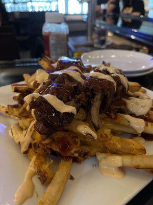 Loaded fries are a meal in itself! The rib meat and cheese were distributed perfect with still a little crispy.