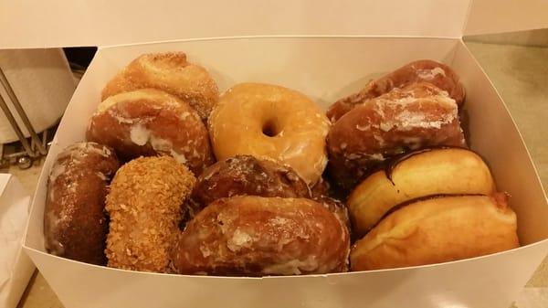 A dozen, fresh and delicious donuts for $9! Who can say 'no' to that?