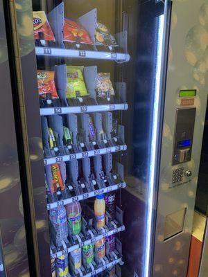 Vending machine with snacks