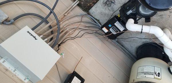 Look at this crap Job.  I had Heater, 2 Pumps, Pool Lite and Animation install. Very Unprofessional