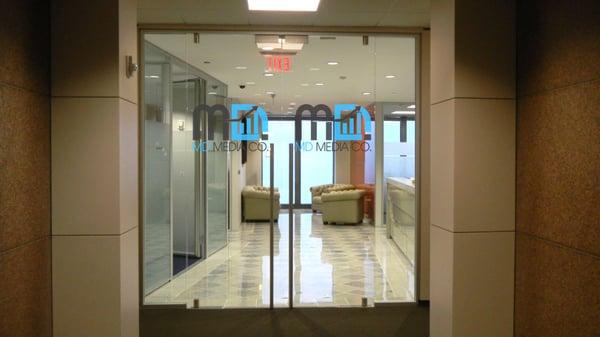 Front office Doors in our Houston office