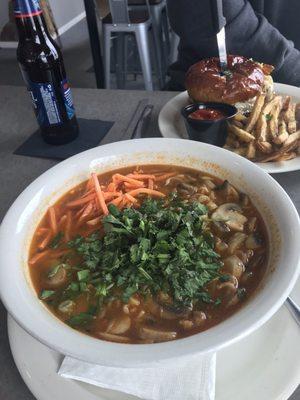 Shrimp noodle bowl