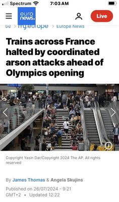 July 26, 2024: Another Cyber Attack, this time in France, just before the Olympics! NYC.