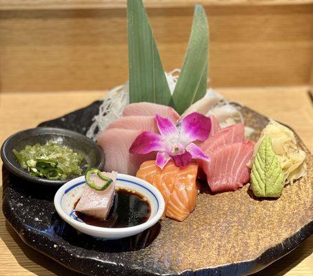 Yellowtail, Salmon, Mackerel, O-Toro Sashimi