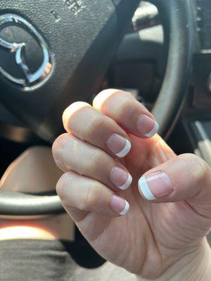 Gel/shellac French tip