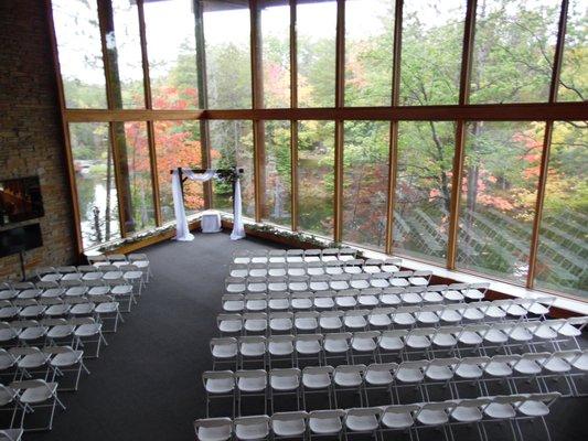 Fall wedding ceremony in the Main Lobby