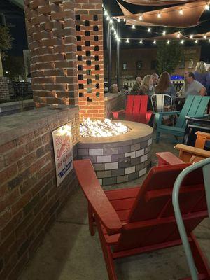 Fire pit outside