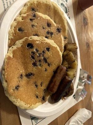 Blueberry pancakes