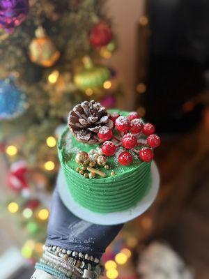 Holiday bento cake