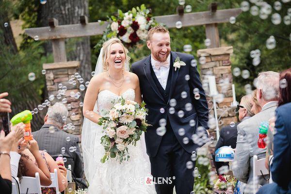 Newlyweds at Boulder Creek by Wedgewood Weddings