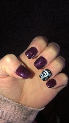 Ghost + spider web nails!