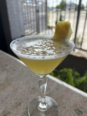 Roasted coconut pineapple martini!