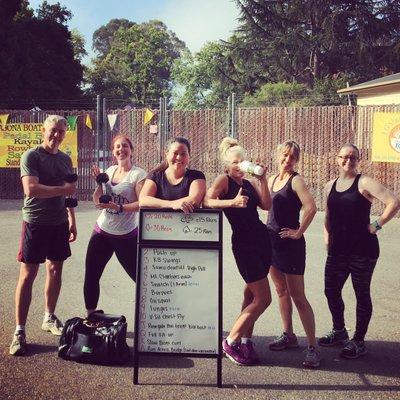 ALL SMILES post workout!