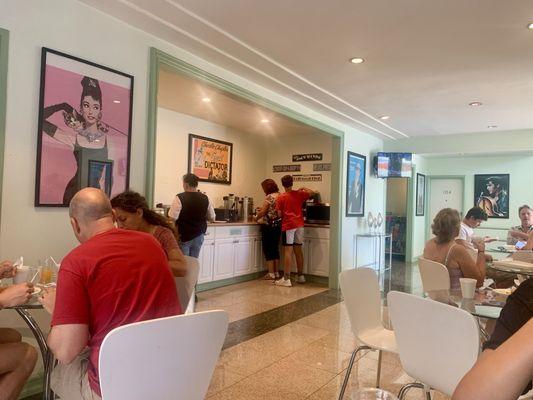 Continental breakfast area