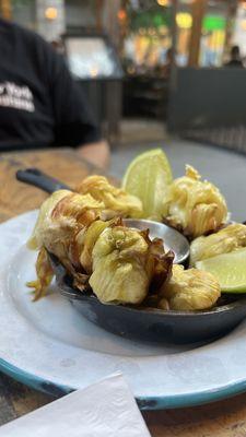 Fried Artichokes were excellent. $8 on happy hour