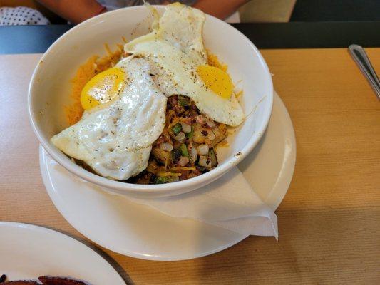 Loaded home fry brunch bowl