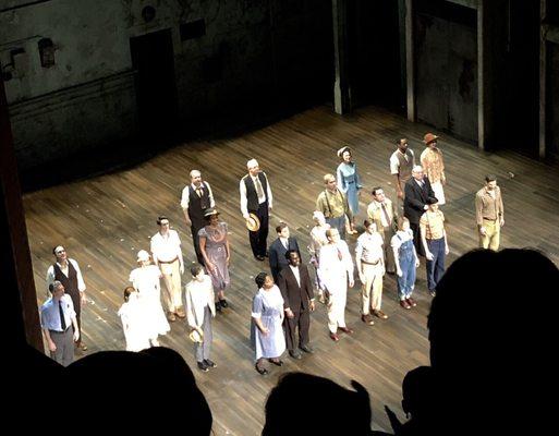 Cast curtain call