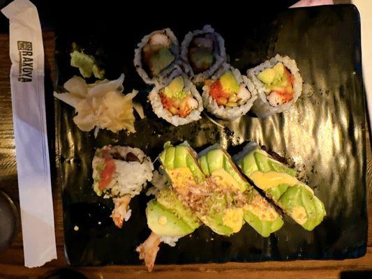 California Roll, Green Monster Roll