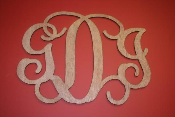 Laser Cut Wooden Letters