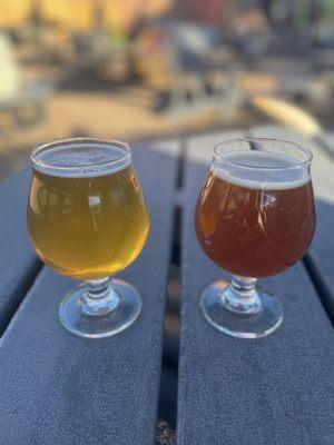 Golden Pear Easy Ale and Peach Cobbler Sour