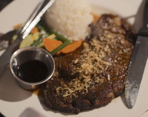 Garlic rib eye (could be better) *5/12/22