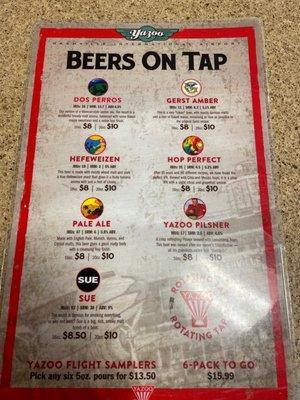 Beer list