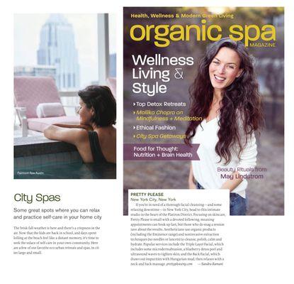 Selected by Organic Spa Mag - City Spa Getaways in Oct 2018