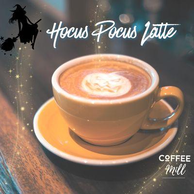 October latte special offer: Hocus Pocus!
A blend made from scratch, in our kitchen, a magical British Buttercream Icing swirl.